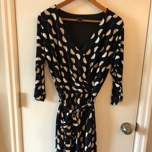 White House Black Market Faux Wrap Dress